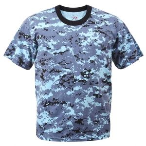Mens Rothco SKY BLUE DIGITAL CAMO Tactical TShirt Military Camouflage Various SZ